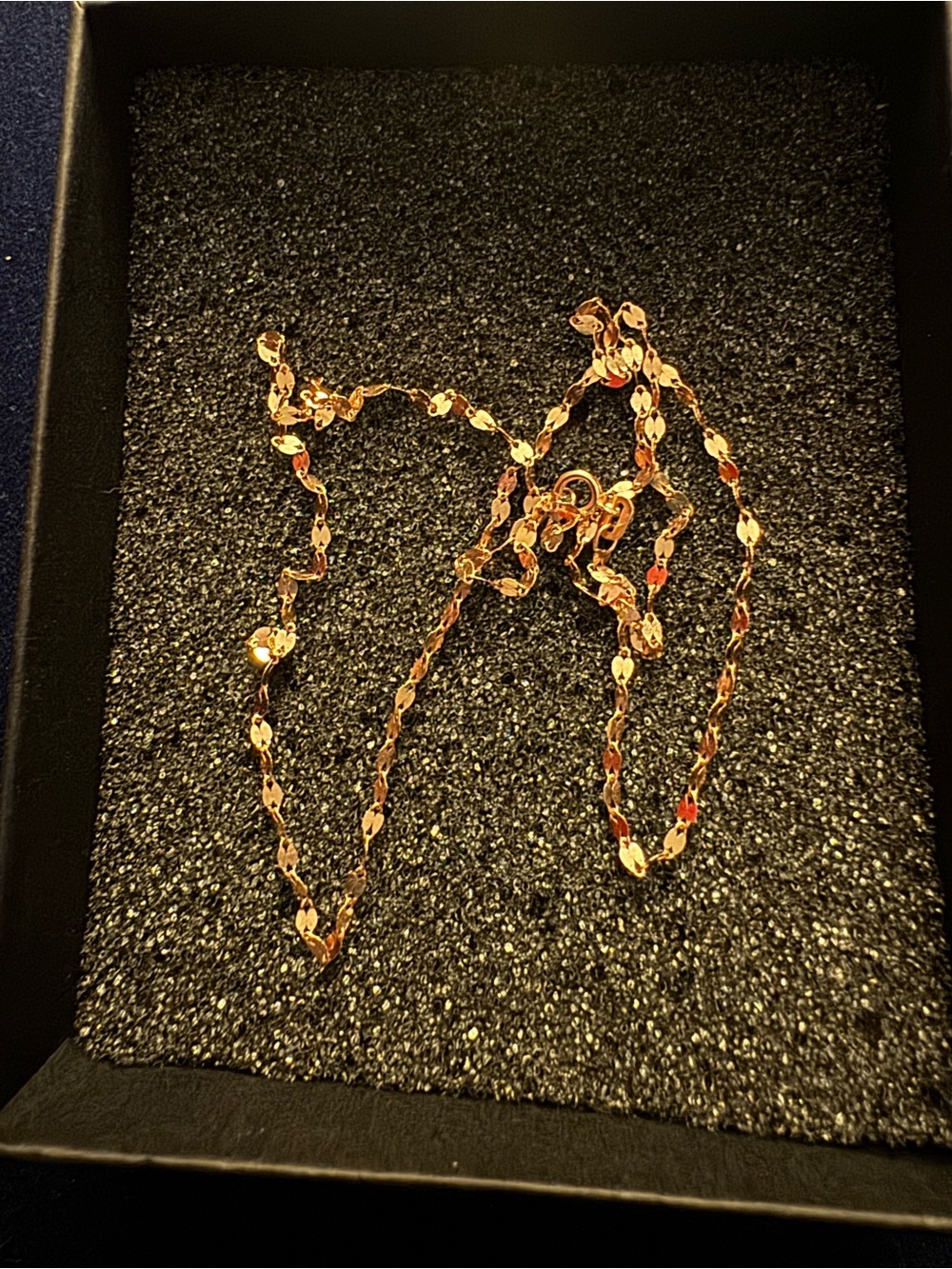 BRAND NEW SOLID 10k ROSE GOLD 18” MIRROR LINK 2mm necklace chain